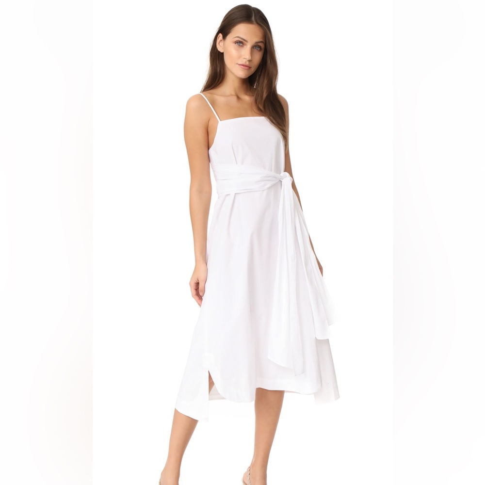 Elizabeth and James Oak Tie Strap Midi Dress